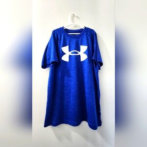 Boys L Blue Under Armour Performance Tee
